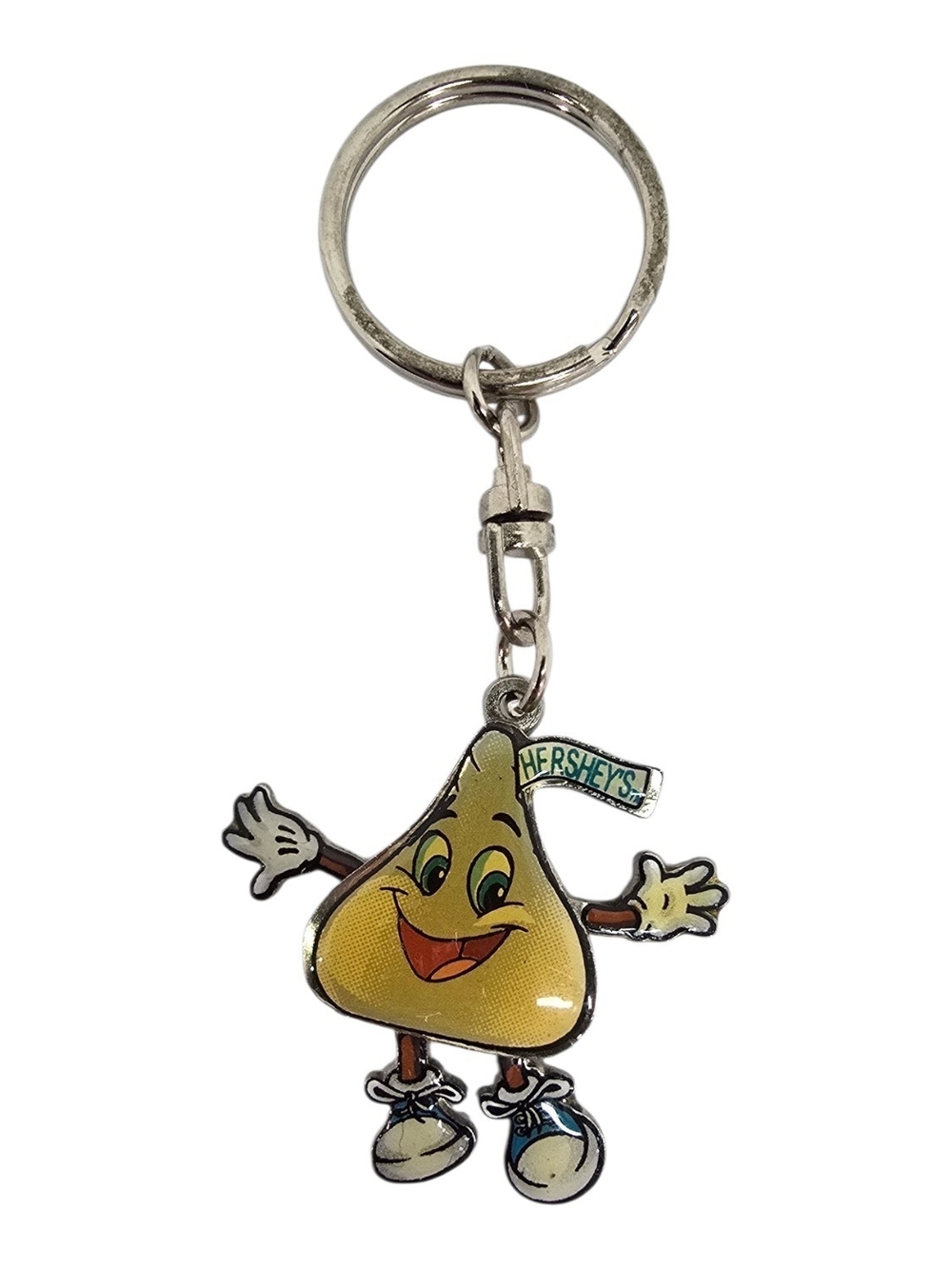 1995 Hershey's Kisses Yellow Character Keychain Movable Arms/ Legs